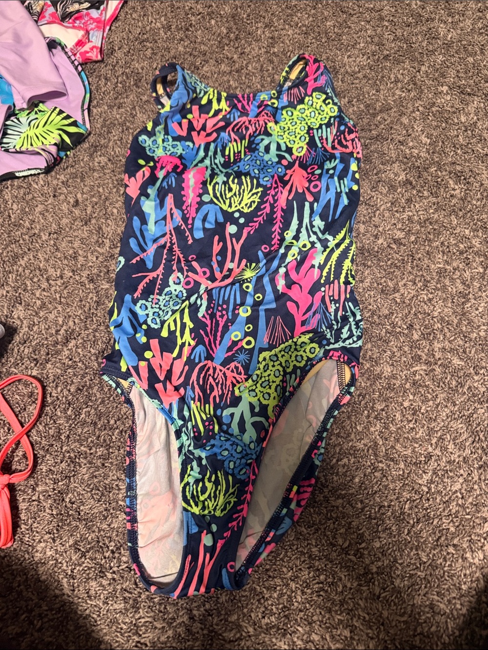 10 piece : Girls swim suit bundle! Size 10/12 w/ 3 swim cover ups! - Picture 9 of 16